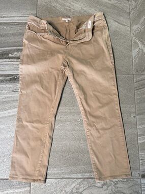 Lucky Brand Khaki Straight-Leg Pants
